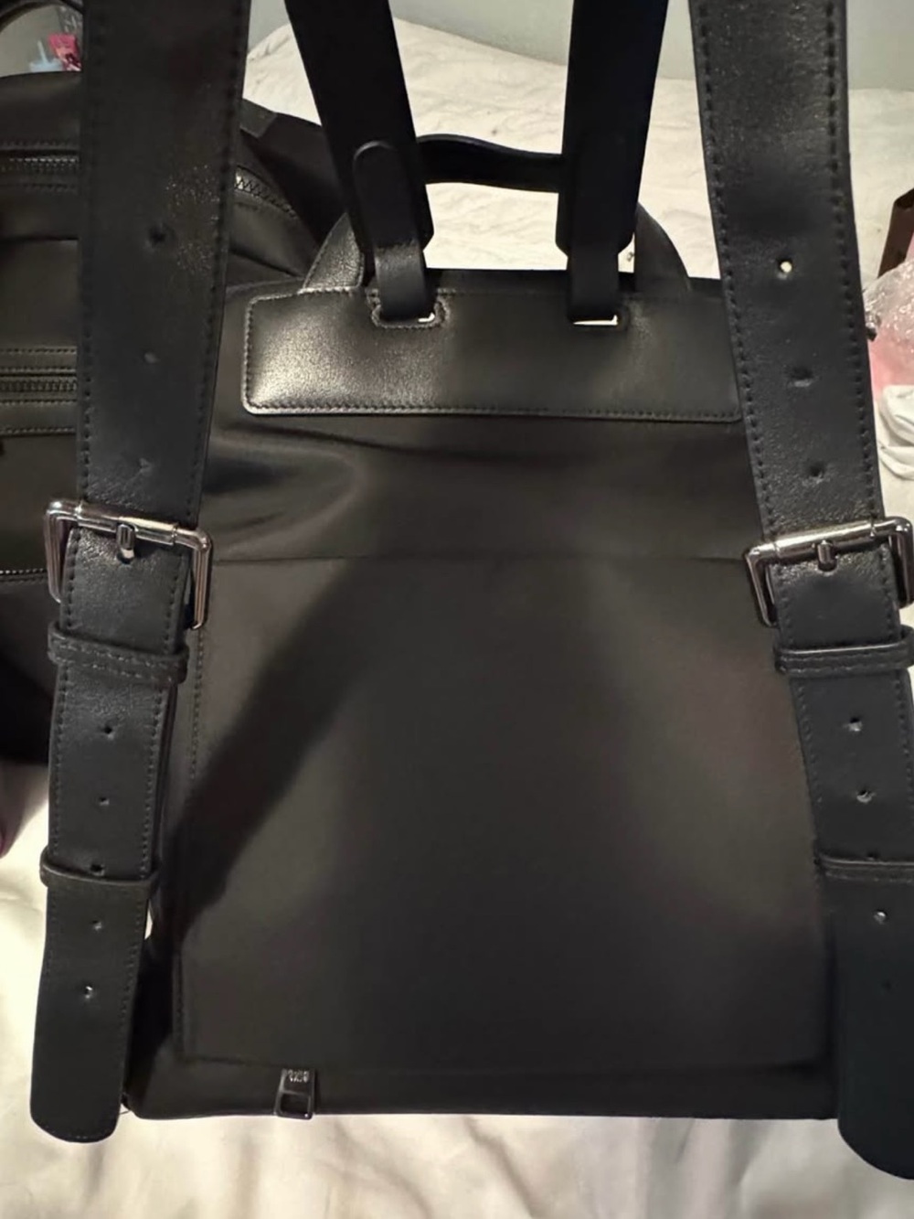 Mina Baie Black Women's Backpack - Sleek Everyday Carry - Picture 3 of 4